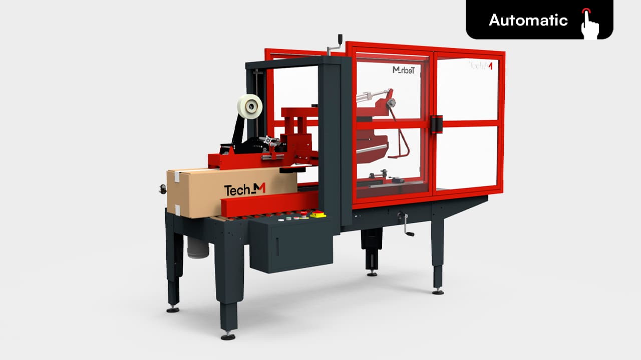 DNC | אוטומציית אריזה בסוף הקו — אוטמי קופסאות, מרכיבי קרטונים וקווי משטוח מלאים